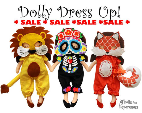 dress up you dolls in halloween costumes sewing patterns 