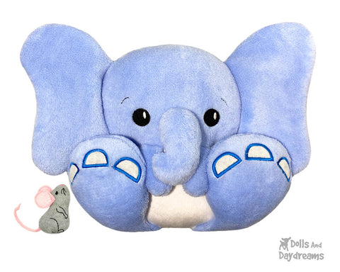  In The Hoop Machine Embroidery pattern Big footed elephant pattern by dolls and daydreams plush toy dumbo 