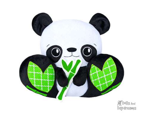 Panda Bear Plush Toy PDF Sewing Pattern by Dolls And Daydreams