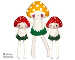 alita mushroom baby in the hoop pattern by dolls and daydreams