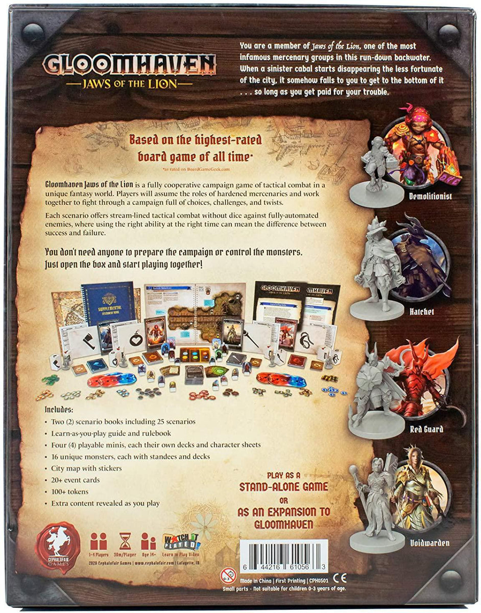 Gloomhaven Co-operative Play Tactical Combat Board Game