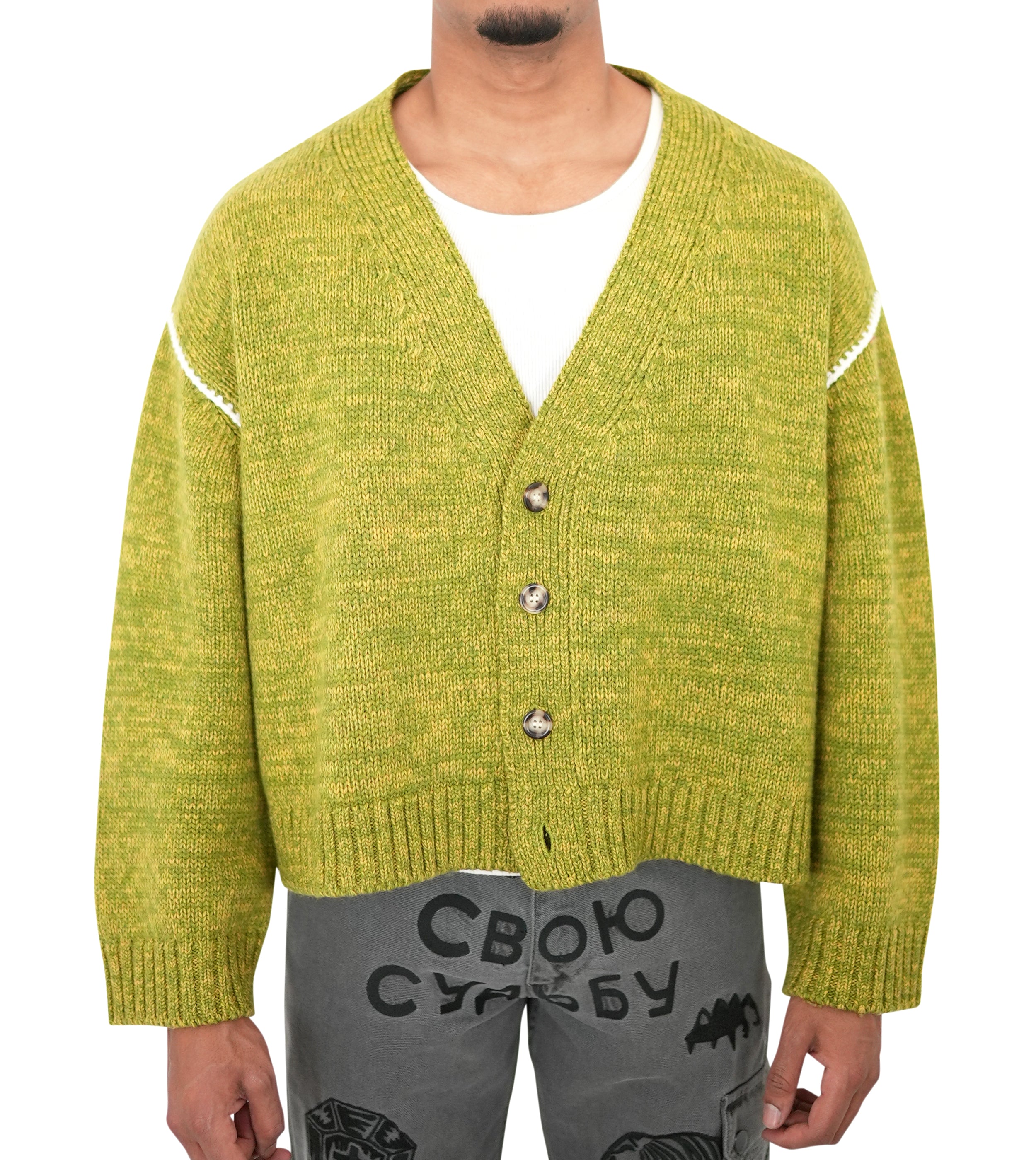 低反発 腰用 Leno\u0026co TWISTED YARN CARDIGAN