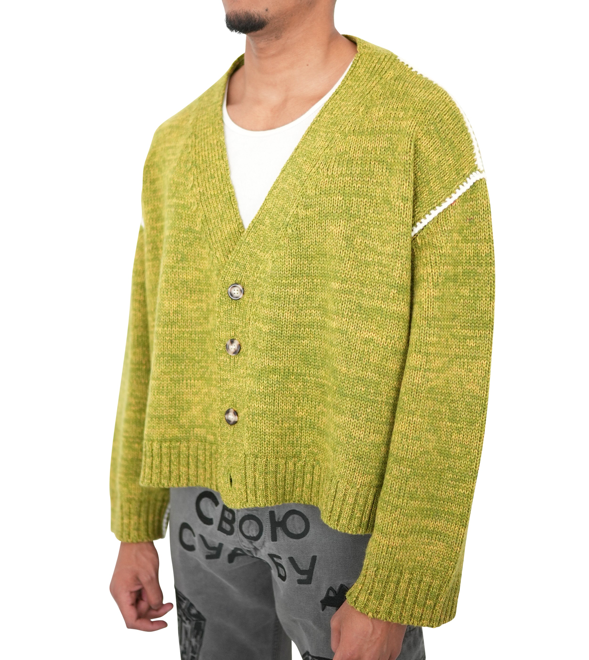 低反発 腰用 Leno\u0026co TWISTED YARN CARDIGAN