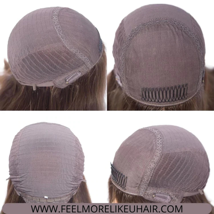 Top Quality Big Layer Colored Human Hair Jewish Wigs For Women