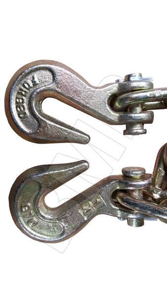 1/4" X 12ft H D Tow Chain With Hooks Towing Pulling Secure Truck Cargo Chains 