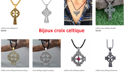 bijoux croix celtique