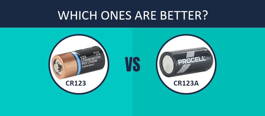 ¿Son las baterías CR123 las mismas que 123?