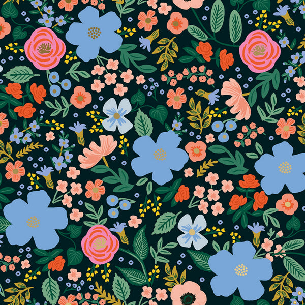 Wild Rose RAYON in Black