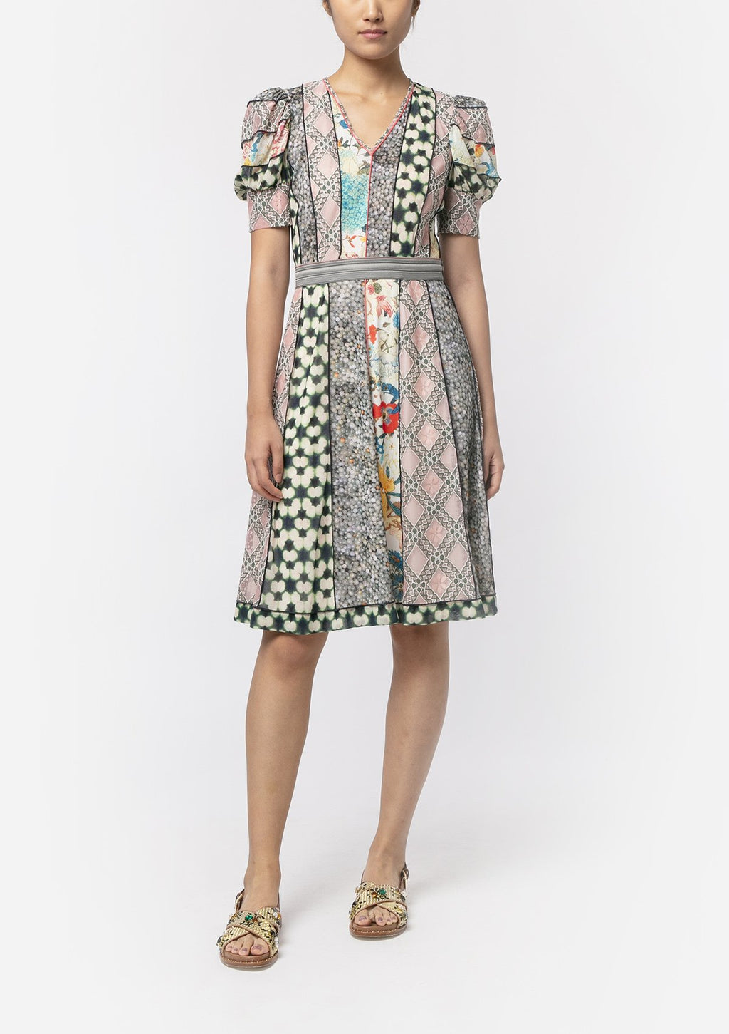 bohemian patchwork dress