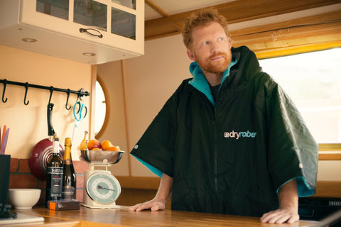 Dave Cornthwaite dryrobe boat 