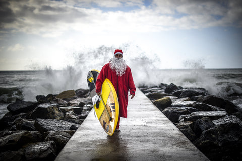 dryrobe santa surfer christmas 