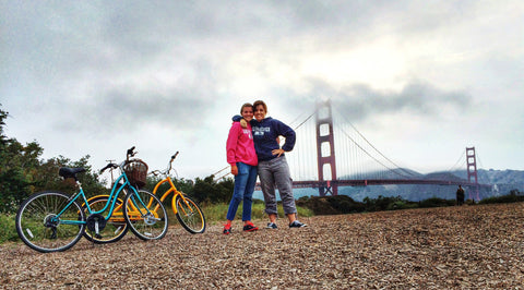 Golden Gate Bridge and bikes