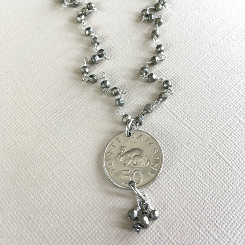 Lucky Rabbit Necklace-rabbit coin
