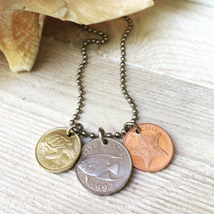 Sea Life Necklace - coin jewelry