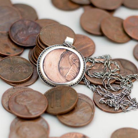 Mint Error Penny Necklace