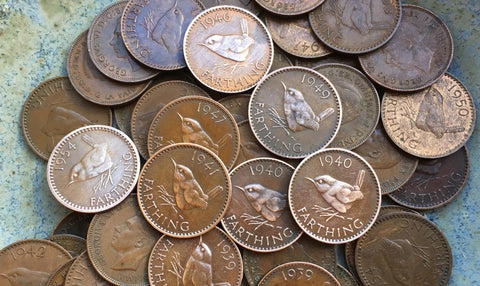 Wren Farthing Coins