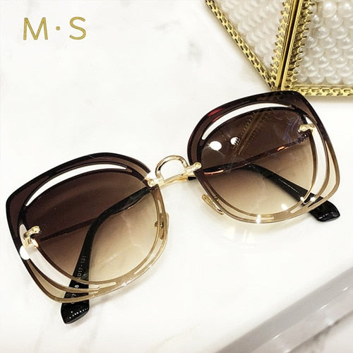 Luxury Classic Eyewear Sunglasses Pierced Sun Glasses Fashion UV400