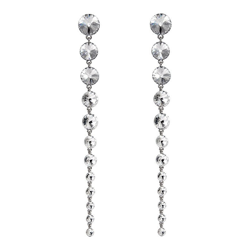 Luxury Crystal Long Earrings