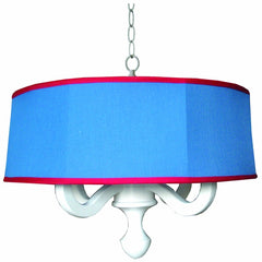 Charn and Company Henry Drum Chandelier in Chambray