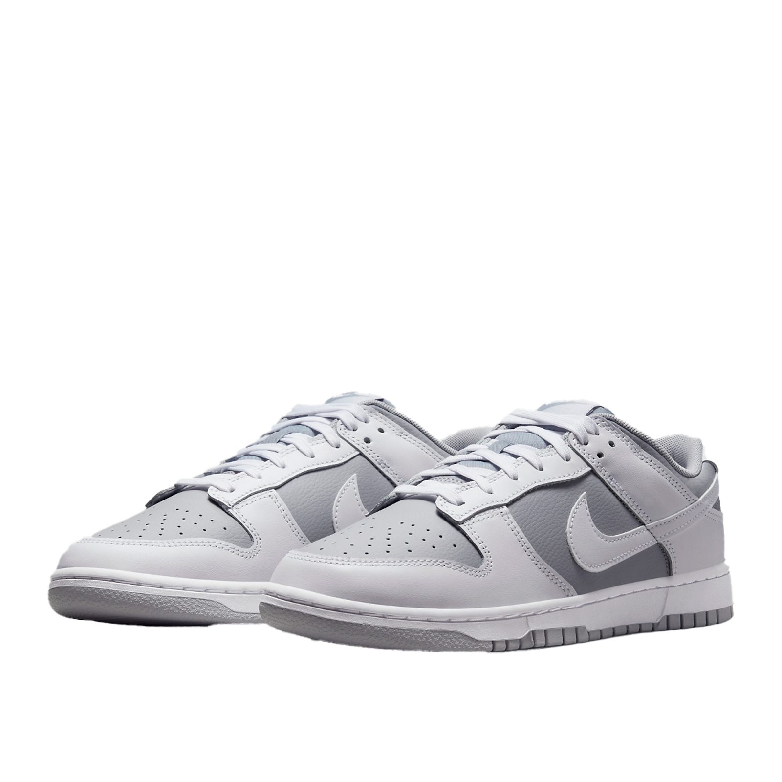 gray white dunks