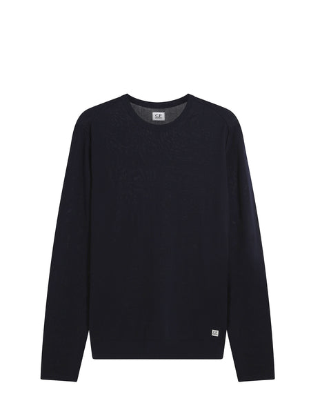 C.P.COMPANY ROUND NECK KNITS 12CMKN110Aの+ecoversprofesionales.com