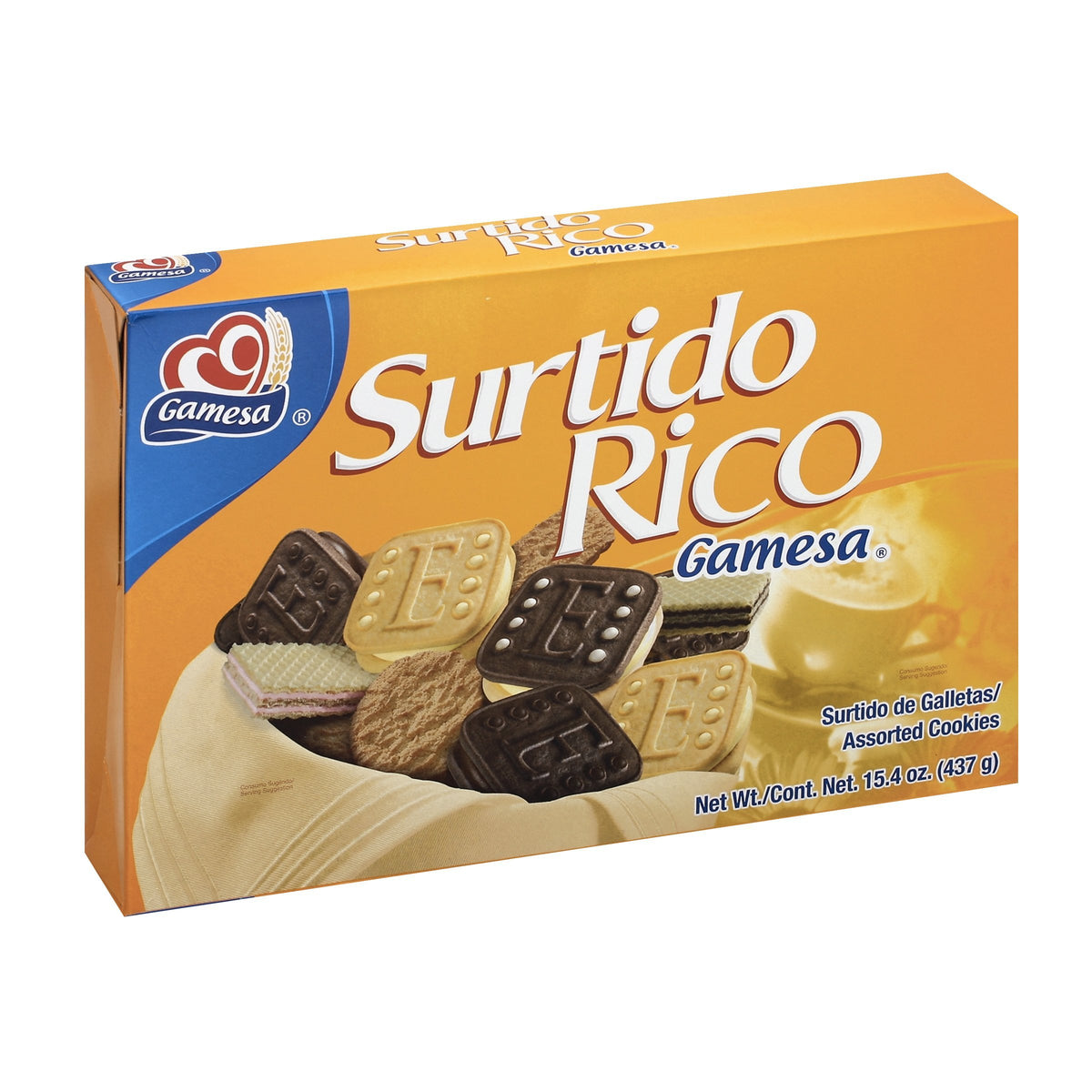 Adquiere la galleta Surtido rico GamesaContenido neto: 436 gramos. 