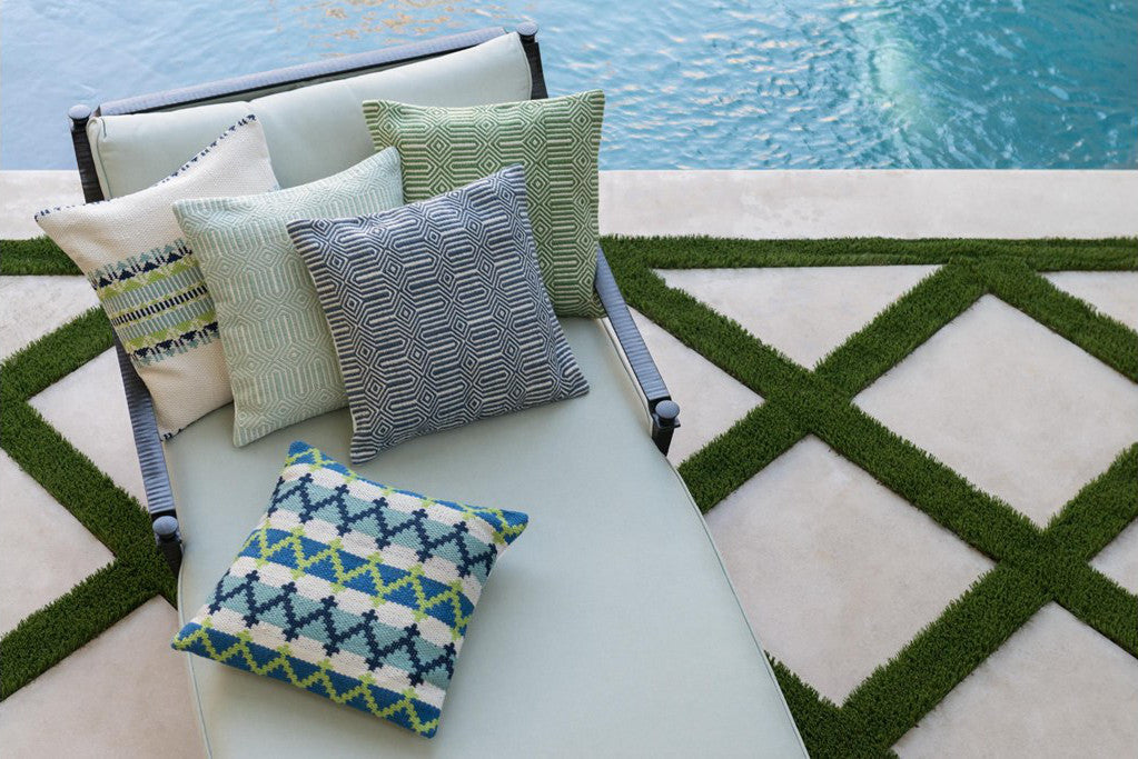 geometric outdoor pillows