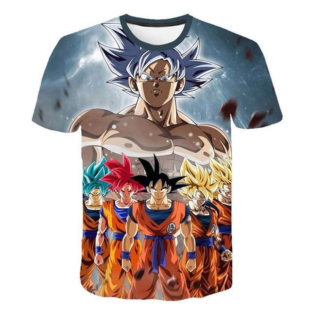 Camiseta DBZ Goku Transformaciones | Goku Familia