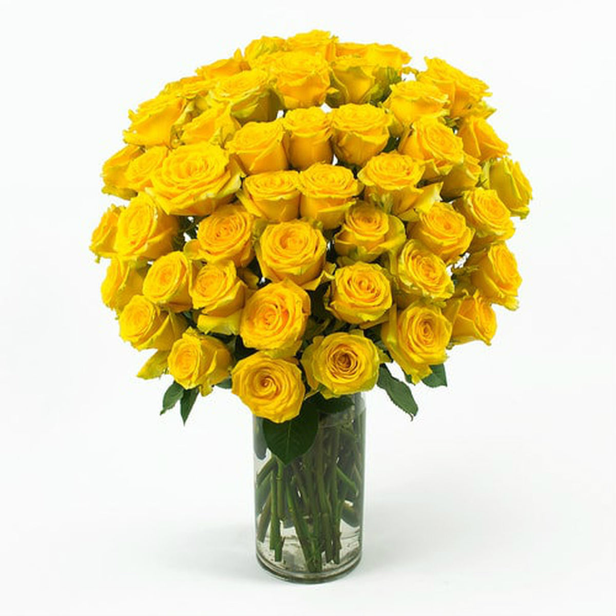 Большой букет желтых цветов