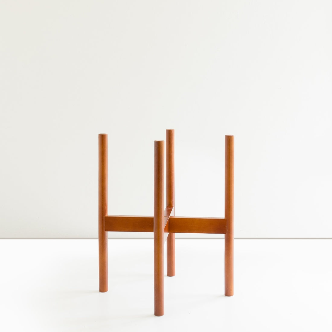 Cylinder Wood Planter Stand