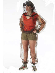 Women in full insect protection outfit