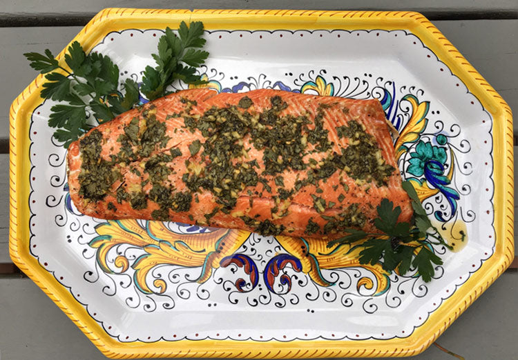 baked salmon recipe with cilantro honey and lime