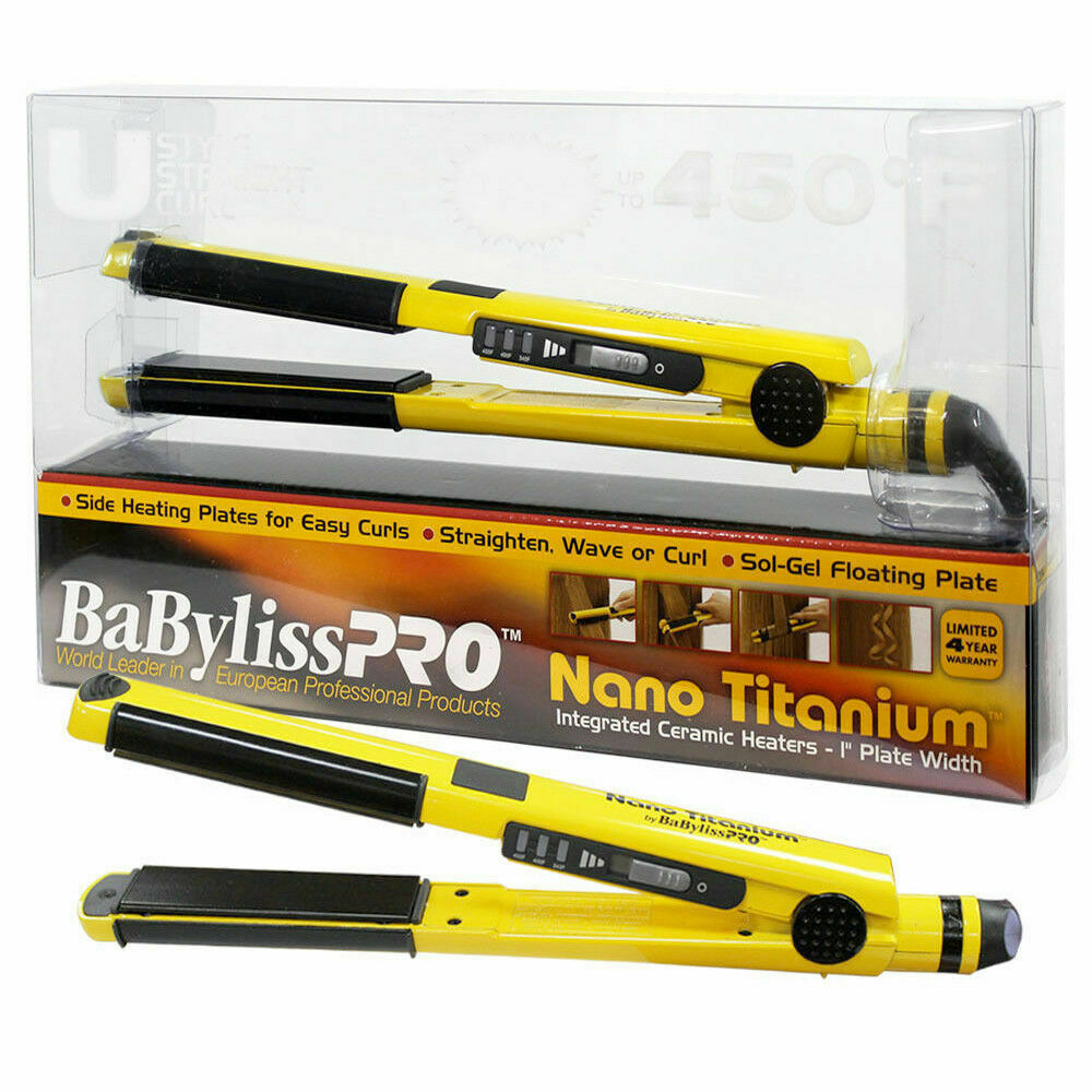 machine Melodrama herhaling BabyLissPRO Nano Titanium 1" U Style Hair Straightener Flat Iron Curl