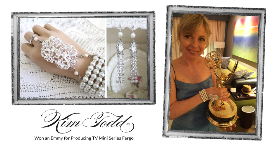 Kim Todd, Emmy award winning Producer of the TV Mini Series Fargo, wearing Vintage Bling