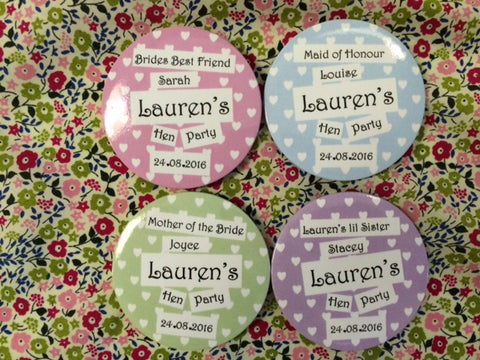 Hen Party Badge Pack