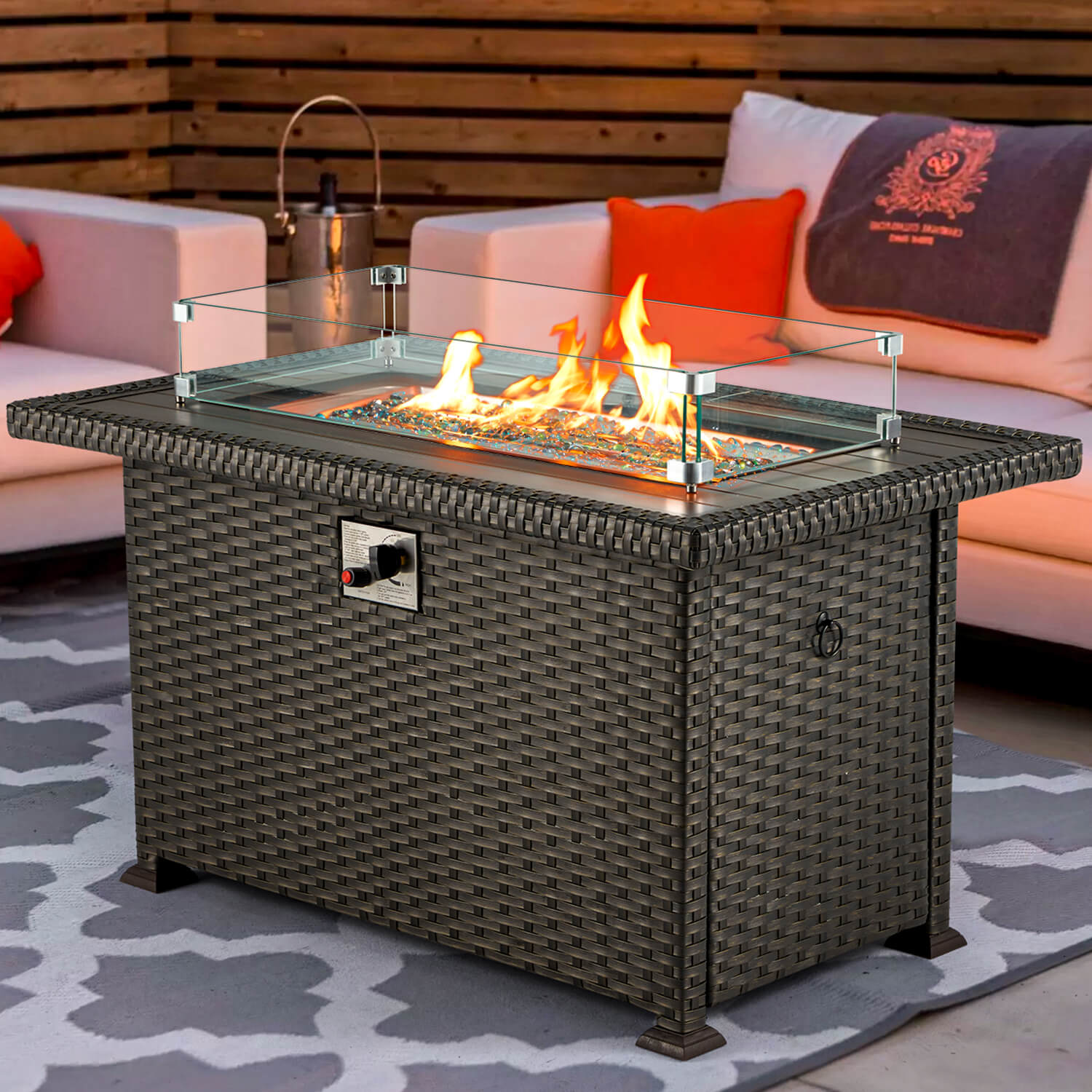 propane fire pit aluminum