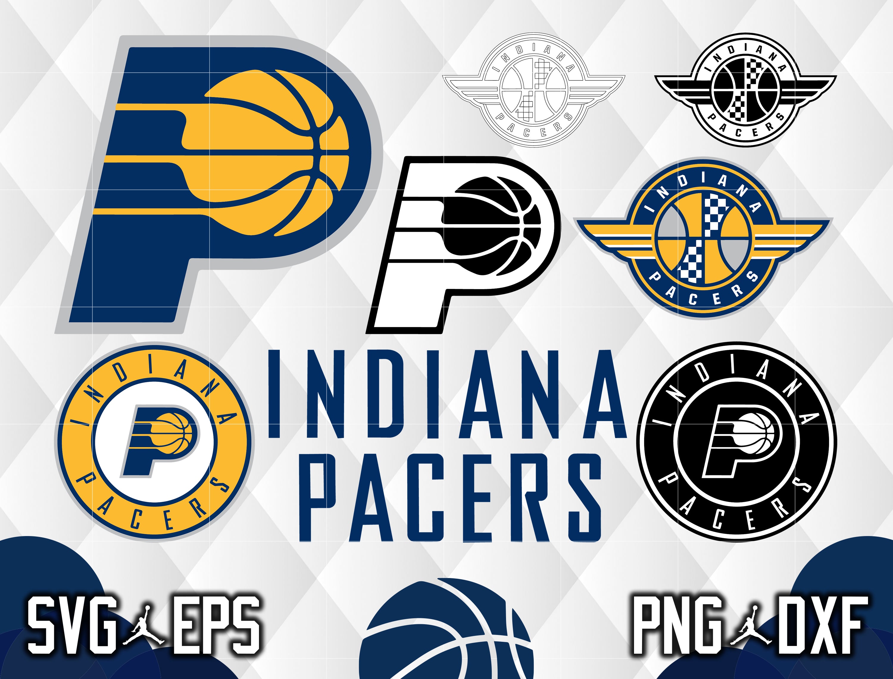 Indiana Pacers Svg Bundle Svg File For Cricut Layered Svg Clipart