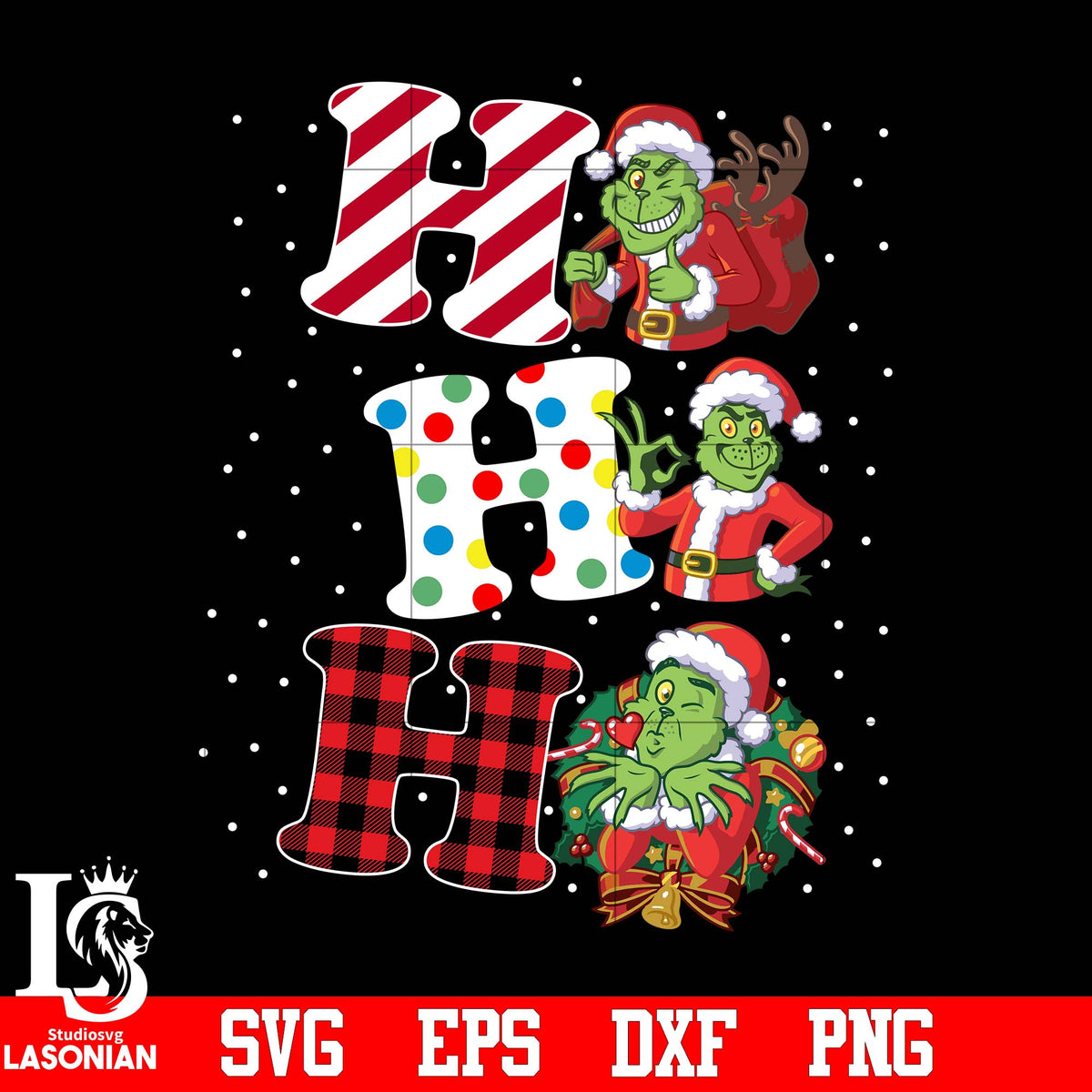 Grinch Hohoho Christmas, Grinch Santa svg eps dxf png file – lasoniansvg