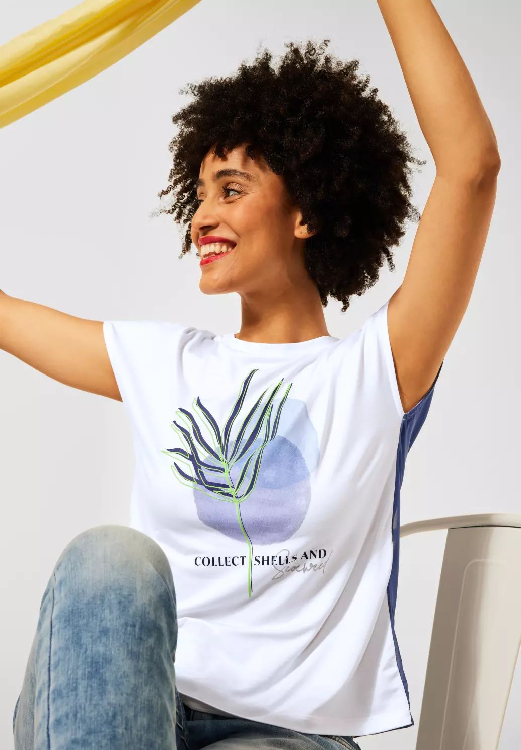 Street One - Part-print T-Shirt - 318148
