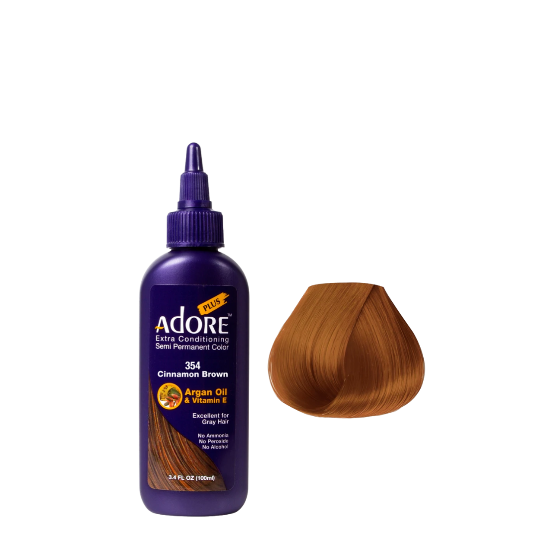 Adore Plus Semi Permanent Hair Color - 354 Cinnamon Brown – Haircare Works