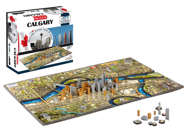 4D Cityscape Calgary Time Puzzle - 4DPuzz - 4DPuzz