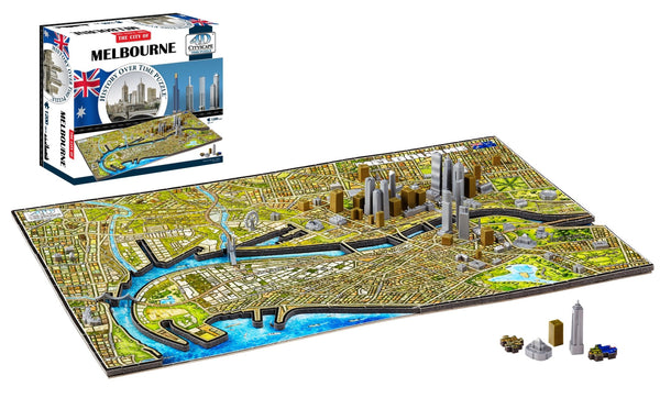 4D Cityscape Melbourne Time Puzzle - 4DPuzz - 4DPuzz