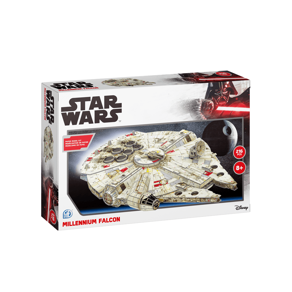 Star Wars Millennium Falcon Paper Model Kit4D Puzzle | 4D Cityscape4D Puzz
