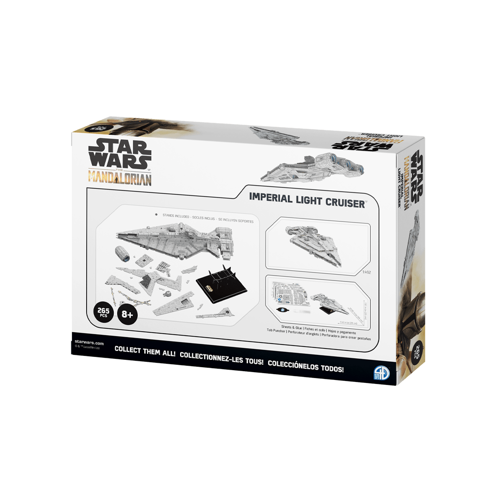 The Mandalorian Imperial Light Cruiser Paper Model Kit4D Puzzle | 4D Cityscape4D Puzz
