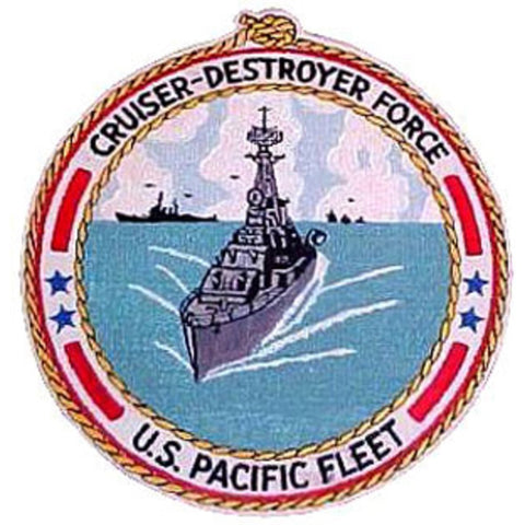 Cruiser Destroyer Force Pacific Fleet ship Patch - Version B