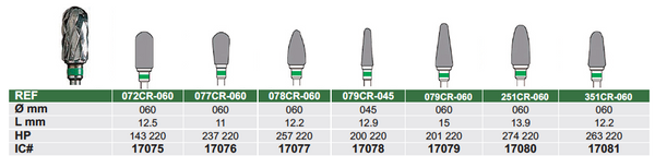 CR Coarse Cross Cut Burs