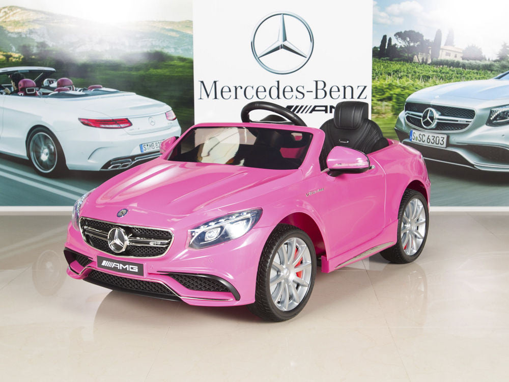 pink mercedes remote control ride on car