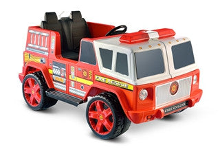 ride on fire truck with working hose