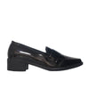 Mocasin negro charol para mujer BOOS-Z223