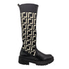 Bota negro x beige para mujer TA297